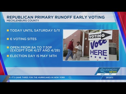 Early voting begins for Meck Co. GOP Primary runoff