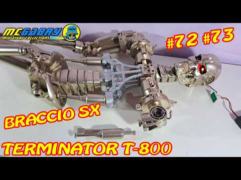 TERMINATOR T800 MODEL HACHETTE N.72 AND 73 LEFT ARM PART 1-UNBOXING NEWSSTAND