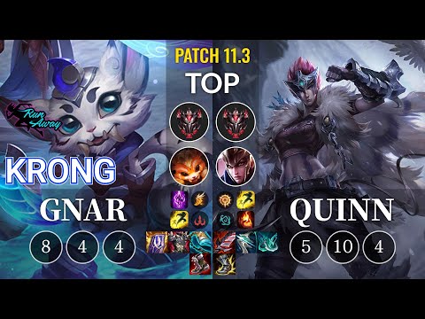 RNW KronG Gnar vs Quinn Top - KR Patch 11.3
