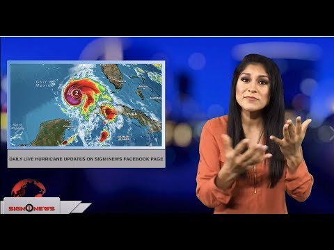 Daily live hurricane updates on Sign1News facebook page (ASL - 10.9.18)