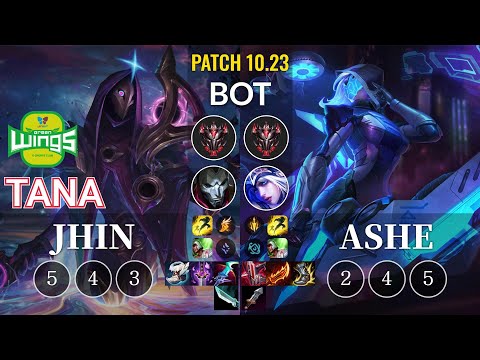 JAG TaNa Jhin vs Ashe Bot - KR Patch 10.23