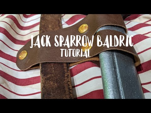 DIY Jack Sparrow Sword Baldric (Technically a "Sword Frog")