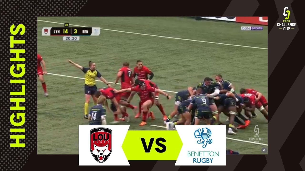 Temps Forts - Lyon Olympique Universitaire v Benetton Rugby | EPCR Challenge Cup 2025/26