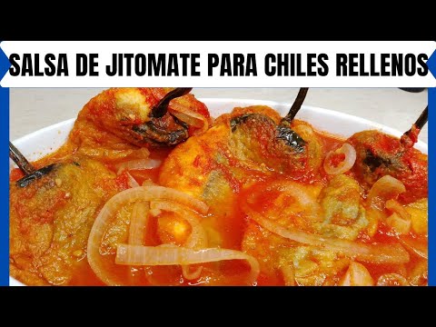 🔴CÓMO HACER SALSA DE JITOMATE PARA CHILES RELLENOS | MIREYA COCINANDO