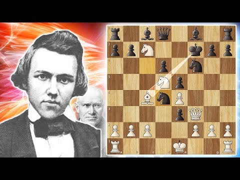 One of The Greatest Chess Games Ever Played - Morphy vs Anderssen 1858 (game 9)