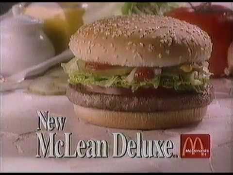 1991 McDonald's New McLean Deluxe Commercial