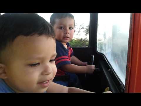 Kings of the road (Noah and Cole at Aventure City)