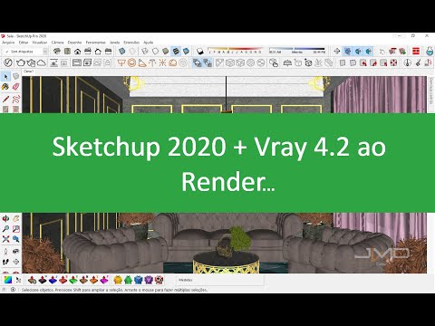 Com sketchup 2020 + vray 4.2 ao render