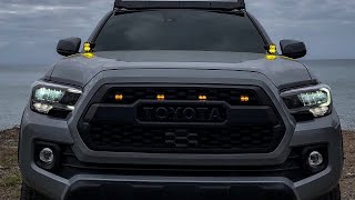 Baja Designs ditch lights on 3rd Gen Tacoma TRD OFF-Road!! 3,000+ Lumens!