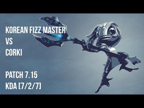 Fizz vs Corki: KT Pawn's Korean Corki Build? Pffft  (Korean Fizz Master Mid main) 피즈장인