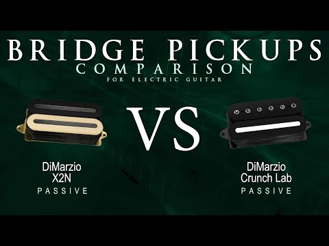 DiMarzio X2N vs CRUNCH LAB - Passive Bridge Guitar Pickup Comparison Tone Demo