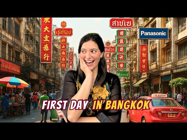 Travel vlog - Exploring Bangkok for the First Time! Culture Shock & Street Food Overload! 🇹🇭
