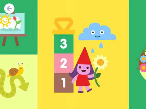 SAGO mini School - Topic: Gardens (counting, drawing, reading, writing - playthrough)