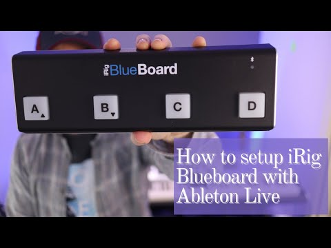 How to setup iRig Blueboard midi controller with Ableton Live