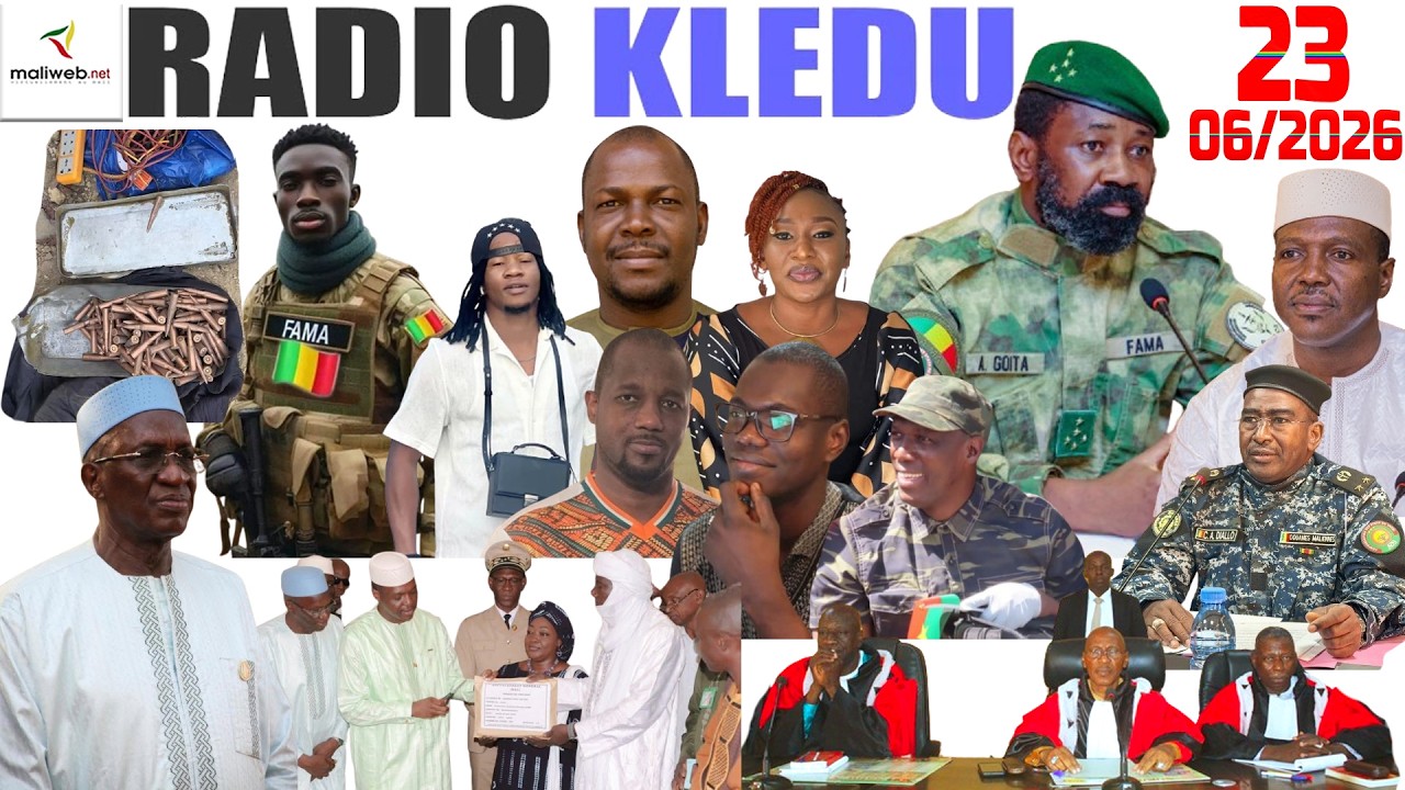 La Revue de Presse de la RADIO KLEDU du 23 Juin 2026