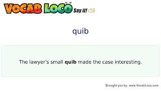 Video thumbnail for quib