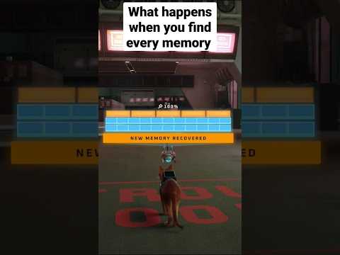 What happens when you find every memory in Stray  #gaming #ps5 #stray