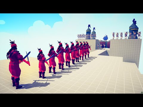 RAPID SKELETON ARCHERS VS ARMY OF UNIT TOWER DEFENSE #8 | TABS - Totally Accurate Battle Simulator