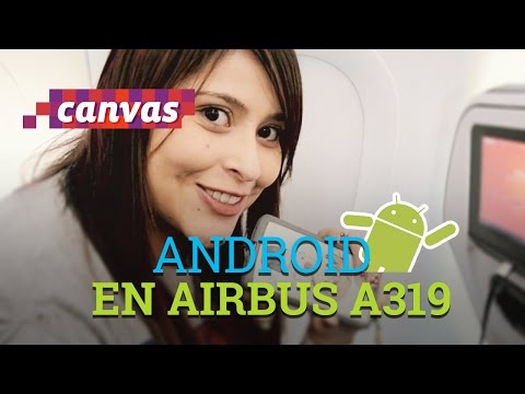 ¡Android en el asiento de un Avión Airbus A319!