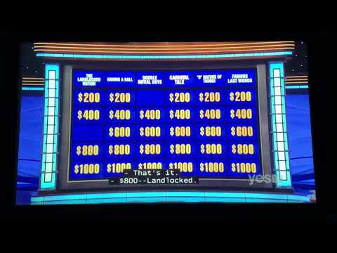 Jeopardy, Jonathan Fisher Day 11 - 1st Daily Double (10/25/21)