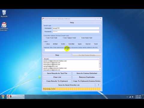 Gmail Extract Email Addresses Software
