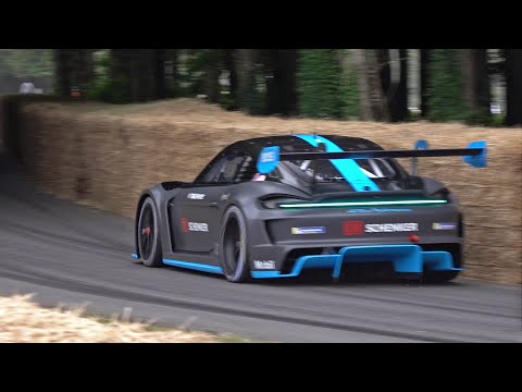 1088HP Porsche 718 Cayman GT4 E-Performance Almost Crashed 😱 @ Goodwood Festival of Speed 2022