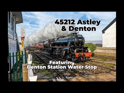 🚂 Stanier Black 5 No. 45212 – The Mancunian at Astley & Denton 🚂