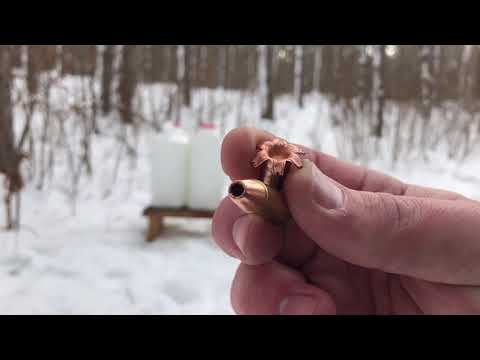 Buffalo Barnes 110 Grain Lead Free 38 Special +P Heavy Denim Expansion and Penetration Shooting Test