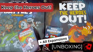 Unboxing | Keep the Heroes Out! (+ All Expansions)