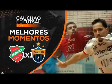 ATLÂNTICO 1x1 PASSO FUNDO | MELHORES MOMENTOS | FINAL | IDA | GAUCHÃO DE FUTSAL | 06/12/2025