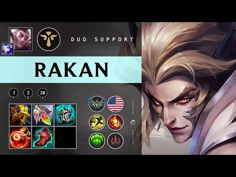 Rakan Support vs Nami - NA Challenger Patch 25.24