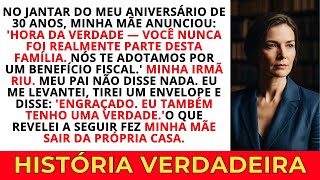 Minha mãe anunciou que fui adotada por benefícios fiscais na minha festa de aniversário. Eu disse...