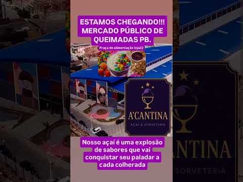 Queimadas PB . Mercado público praça de alimentação 💜🍨 #viral #doces #shortvideo