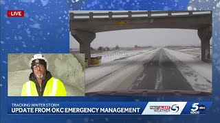 OKC officials give update on road conditions in wake of winter storm