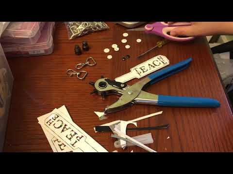 Finishing Key Fob Snap Tabs - How to apply KamSnaps or Rivets