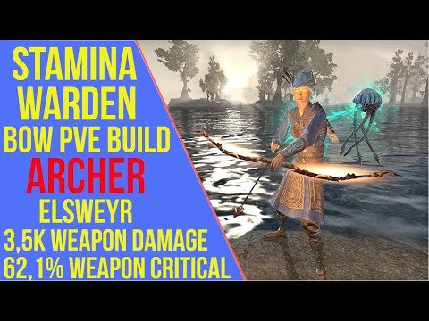 ESO - Stamina Warden Bow Build PVE "Archer" | Elsweyr