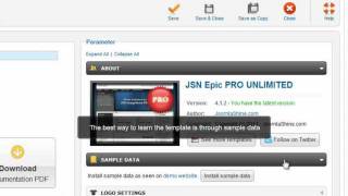 Joomla Templates Tutorials | JSN Epic Quick Start