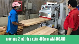 Máy bào 2 mặt dao xoắn 400MM Woodmaster WM-400ARD