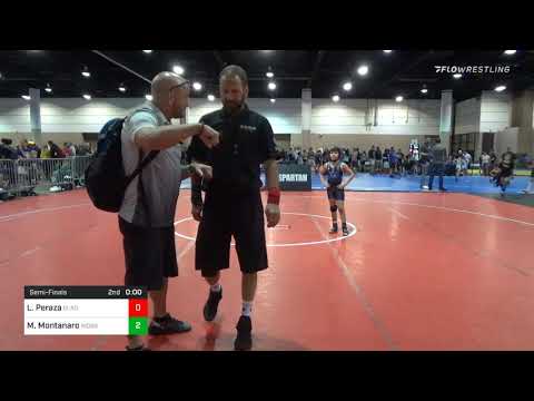 67 Lbs Semifinal - Leonydes Peraza, Gladiator Wrestling Vs Mateo Montanaro, Woburn Youth Wrestling