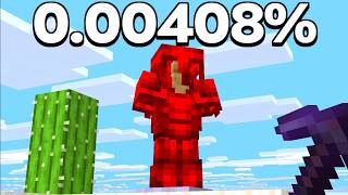 【マイクラ】激レアな防具を全て集めるマインクラフト【低確率】