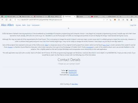 Cs50 Final Project Video