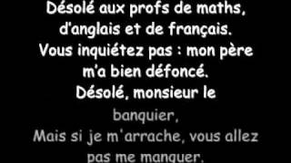 Sexion d'Assaut- Désolé (lyrics)