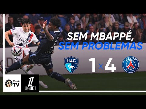 Gols e lances de Le Havre x PSG