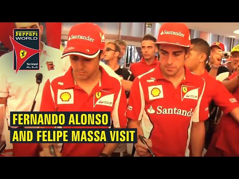 Fernando Alonso and Felipe Massa I Ferrari World Yas Island, Abu Dhabi