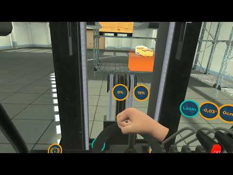 Zadania w małej hali — symulator wózka widłowego VR EpicVR