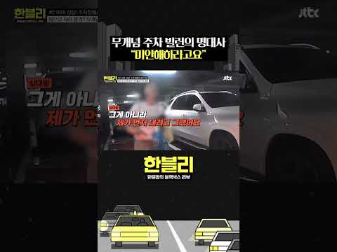 끊이지 않는 무개념 주차 빌런;; #한블리 #shorts