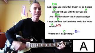 Where Did It All Go Wrong - Oasis / Guitar Lesson / Cover / Lyrics