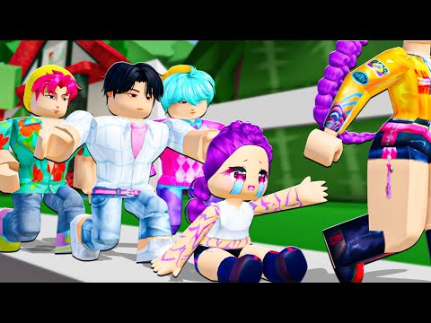 SAJA BOYS ADOPTED Baby Demon RUMI in Roblox!  (Kpop Demon Hunters)