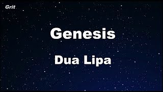 Genesis - Dua Lipa Karaoke 【No Guide Melody】 Instrumental