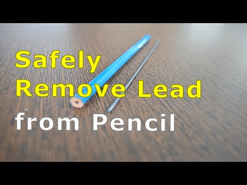 Safely remove Pencil Lead with water